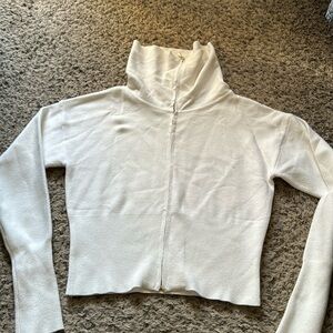 One day grey zip up sweater